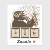 化学モンキーが発見したおもしろい シール (シート)