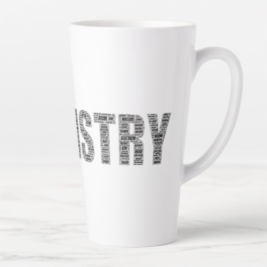 化学ワードクラウド カフェラテマグ (右)