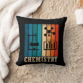 化学ヴィンテージサンセットレトロストライプパターン クッション (ブランケット)