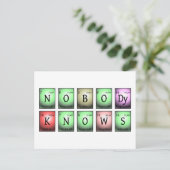 化学元素を知る人はいない ポストカード (スタンド正面)