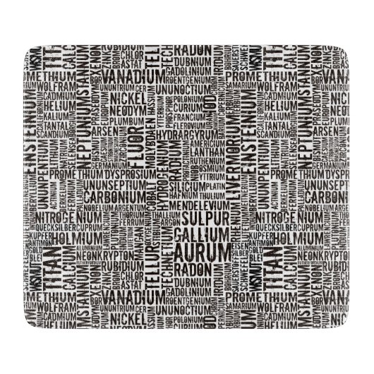 化学元素 カッティングボード (正面)