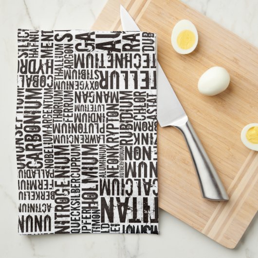 化学元素 キッチンタオル (四つ折り)