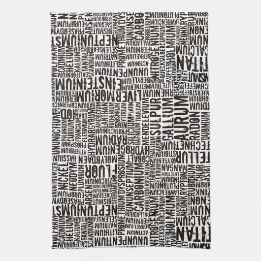 化学元素 キッチンタオル (縦)