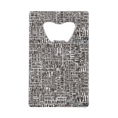 化学元素 クレジットカード栓抜き (正面)