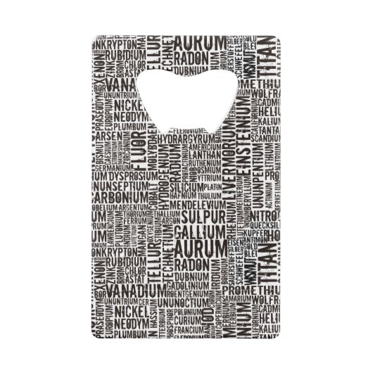 化学元素 クレジットカード栓抜き (裏面)