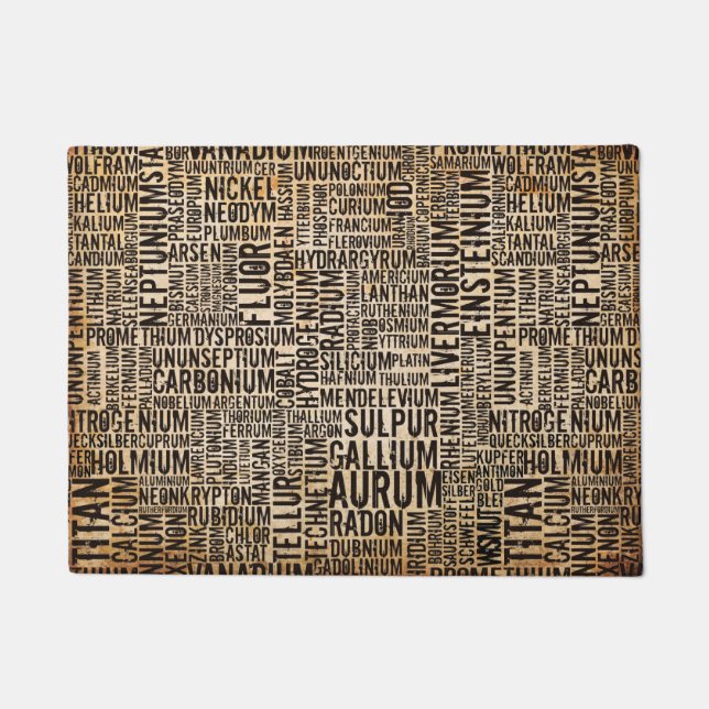 化学元素 ドアマット (正面)