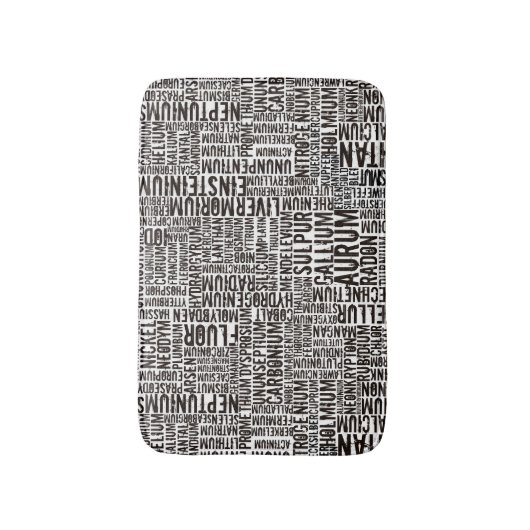 化学元素 バスマット (正面縦)