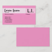 化学元素 – ピンク 名刺 (正面/裏面)