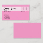 化学元素 – ピンク 名刺 (正面/裏面)