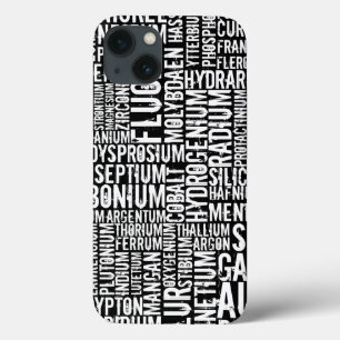 化学元素... 彫刻木製iPhoneケース iPhone 13ケース