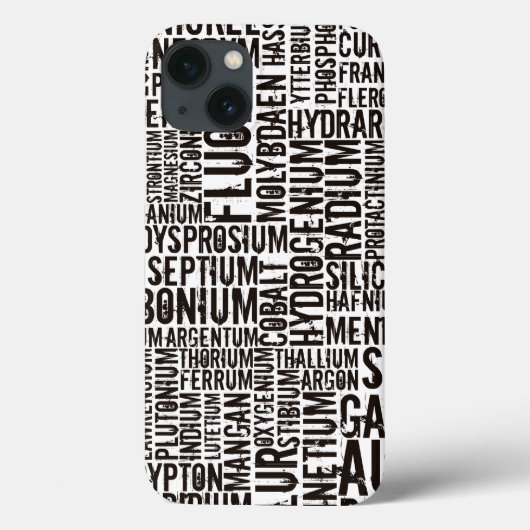 化学元素... 彫刻木製iPhoneケース Case-Mate iPhoneケース (裏面)
