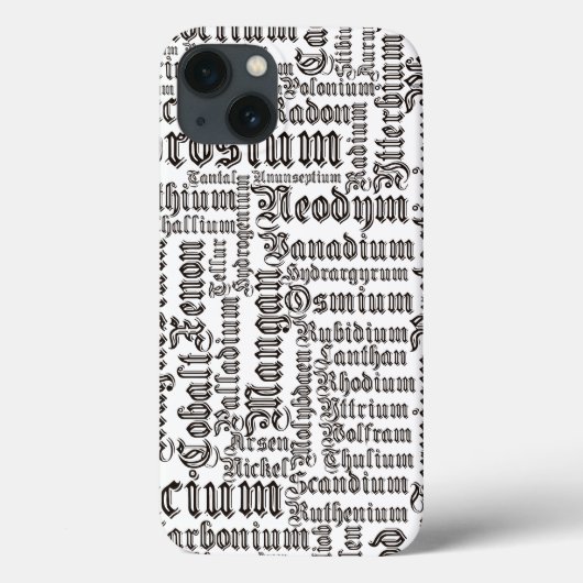 化学元素 Case-Mate iPhoneケース (裏面)