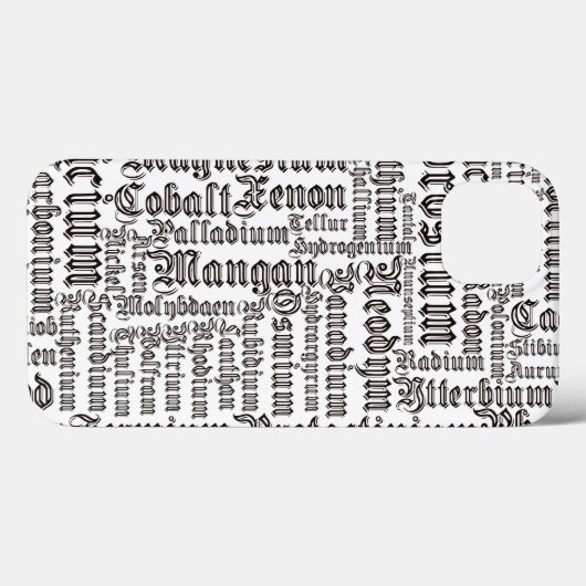 化学元素 Case-Mate iPhoneケース (裏面 (横))