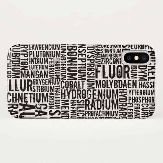 化学元素... Case-Mate iPhoneケース (裏面(横))
