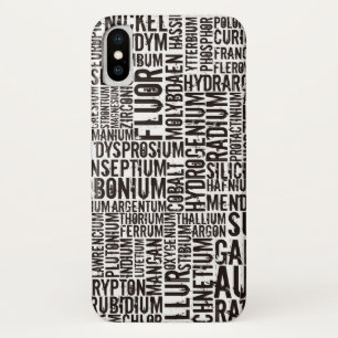 化学元素... iPhone X ケース