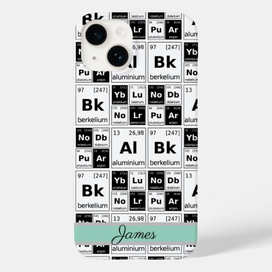 化学元素 Case-Mate iPhoneケース (裏面)
