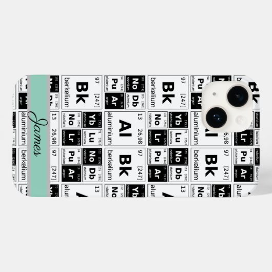 化学元素 Case-Mate iPhoneケース (裏面 (横))