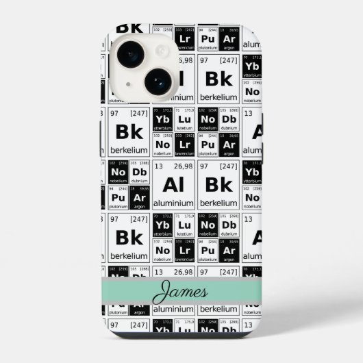 化学元素 iPhoneケース (裏面)
