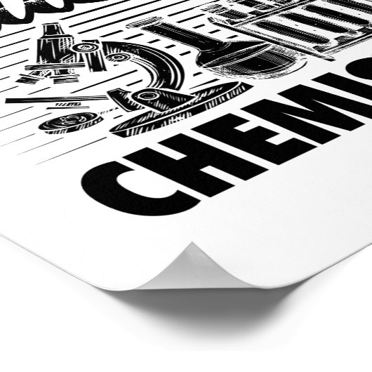 化学先生ことわざ |化学者への贈り物 ポスター (角)