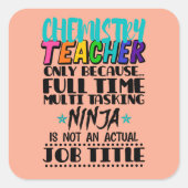 化学先生のみフルタイム数々の スクエアシール (正面)