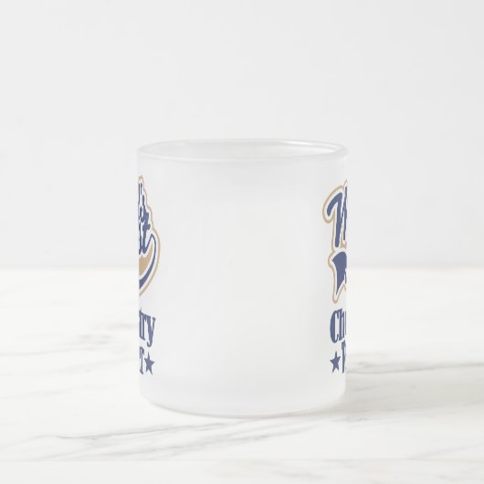 化学先生のギフトのための(世界のベスト) フロストグラスマグカップ (中央)