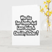 化学先生のジョーク… 2親指 カード (黄色い花)