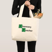 化学先生の黒 ラージトートバッグ (正面(商品))