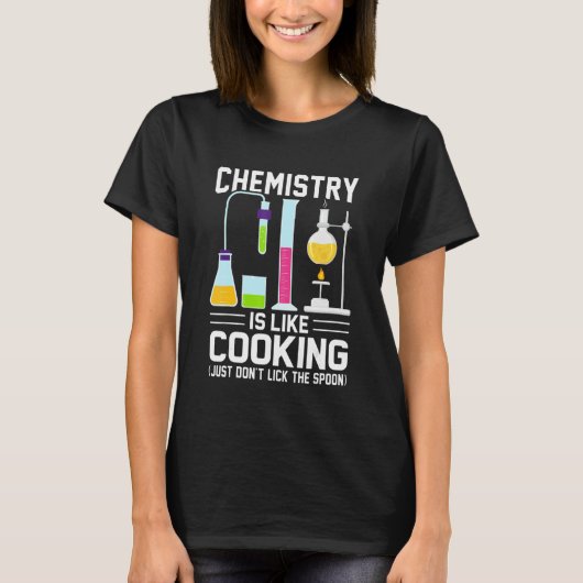 化学先生は料理だけ舐めていない Tシャツ (正面)