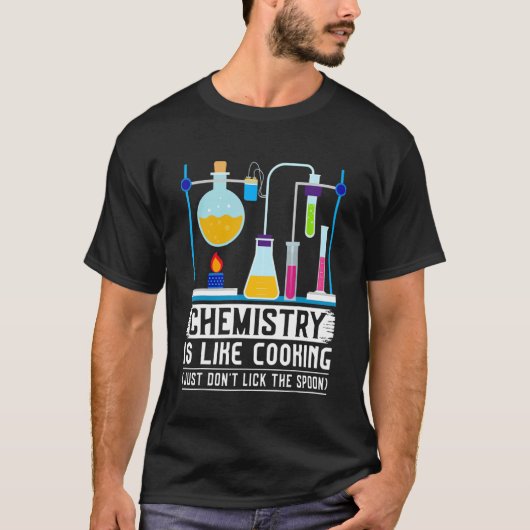 化学先生は料理だけ舐めていない Tシャツ (正面)