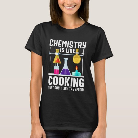 化学先生は料理だけ舐めていない Tシャツ (正面)