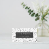 化学先生スタイリッシュ化学式パターン 名刺 (スタンド正面)