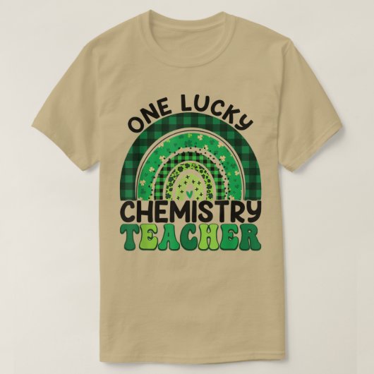 化学先生レインボーSt patricks dayワンラック Tシャツ (デザイン正面)