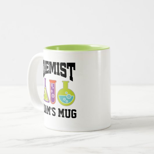 化学先生化学パーソナライズされた者贈与 ツートーンマグカップ (正面左)