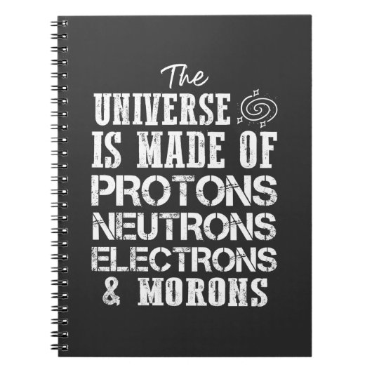 化学先生皮肉な物理学者の学生 ノートブック (正面)