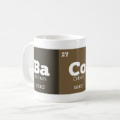 化学先生誕生日Gag周期表 コーヒーマグカップ (正面左)