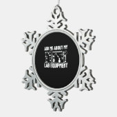 化学先生 スノーフレークピューターオーナメント (右)