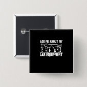 化学先生 缶バッジ (正面&裏面)