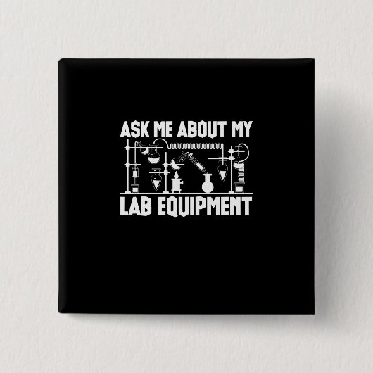 化学先生 缶バッジ (正面)