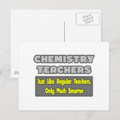 化学先生..頭が切れる. ポストカード (正面/裏面)