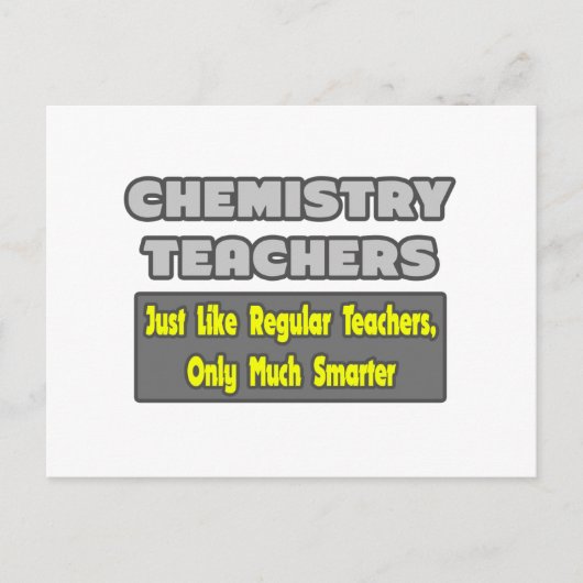化学先生..頭が切れる. ポストカード (正面)