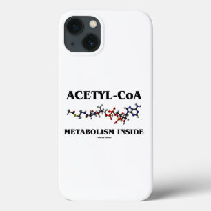 化学分子内のアセチルCoA代謝 iPhone 13ケース