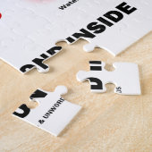 化学分子内部のペプチド結合 ジグソーパズル (側面)