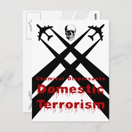 化学分散剤は国内テロである ポストカード (正面/裏面)
