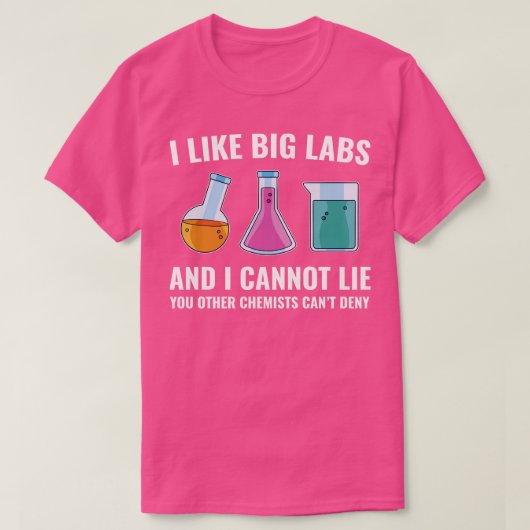 化学化学おもしろい研究所 Tシャツ (デザイン正面)