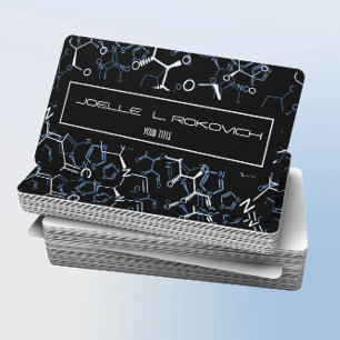 化学化学シンボルビジネスカードテンプレート 名刺