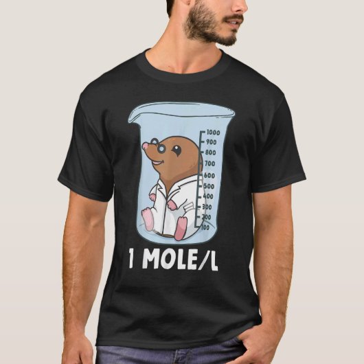化学化学者の学生科学先生モル Tシャツ (正面)