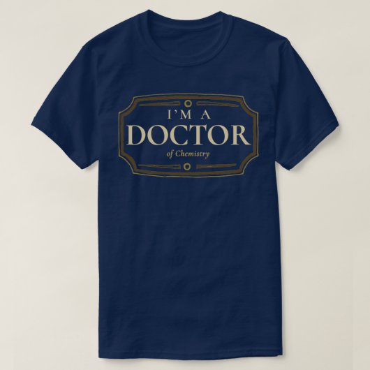 化学博士学位PhD卒業ギフト1 Tシャツ (デザイン正面)
