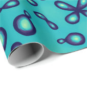 化学原子オーガニック軌道パターン ラッピングペーパー (ロールコーナー)