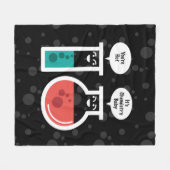 化学反応 フリースブランケット (正面(横))