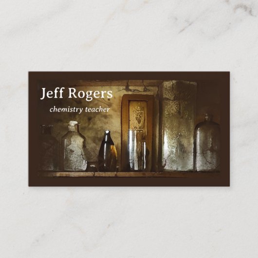 化学古代科学先生 名刺 (正面)